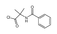 α-benzoylamino-isobutyryl chloride Structure
