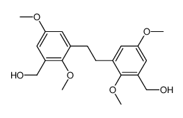 1,2-bis(3-(hydroxymethyl)-2,5-dimethoxyphenyl)ethane Structure