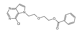 2-[2-(4-chloro-5H-pyrrolo[3,2-d]pyrimidin-5-yl)ethoxy]ethyl benzoate Structure