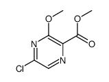 methyl 5-chloro-3-methoxypyrazine-2-carboxylate结构式