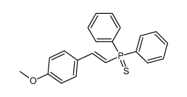 (E)-β-diphenylthiophosphinyl-4-methoxystyrene Structure