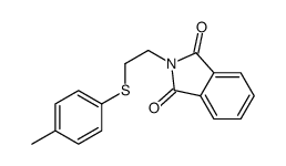 2-[2-(4-methylphenyl)sulfanylethyl]isoindole-1,3-dione结构式