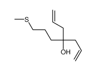 4-(3-methylsulfanylpropyl)hepta-1,6-dien-4-ol结构式