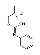 S-(2-chloro-2-methylpropyl) N-phenylcarbamothioate结构式