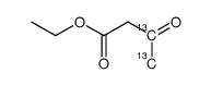 Ethyl acetoacetate-3,4-13C2 Structure