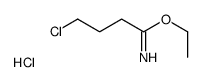 ethyl 4-chlorobutanimidate,hydrochloride结构式