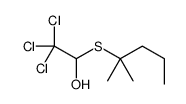 2,2,2-trichloro-1-(2-methylpentan-2-ylsulfanyl)ethanol Structure