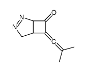 7-(2-methylprop-1-enylidene)-3,4-diazabicyclo[3.2.0]hept-3-en-6-one结构式