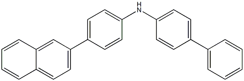 N-[4-(2-萘基)苯基]-[1,1'-联苯]-4-胺结构式