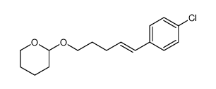 2-[5-(4-chlorophenyl)pent-4-enoxy]oxane结构式