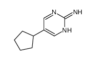 5-cyclopentylpyrimidin-2-amine结构式