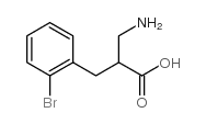 2-氨基甲基-3-(2-溴苯基)-丙酸结构式