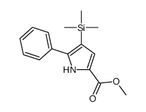 methyl 5-phenyl-4-trimethylsilyl-1H-pyrrole-2-carboxylate Structure