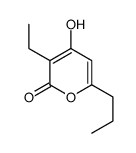 3-ethyl-4-hydroxy-6-propylpyran-2-one结构式