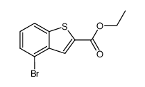 4-溴-1-苯并噻吩-2-甲酸乙酯结构式