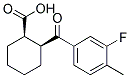 CIS-2-(3-FLUORO-4-METHYLBENZOYL)CYCLOHEXANE-1-CARBOXYLIC ACID结构式