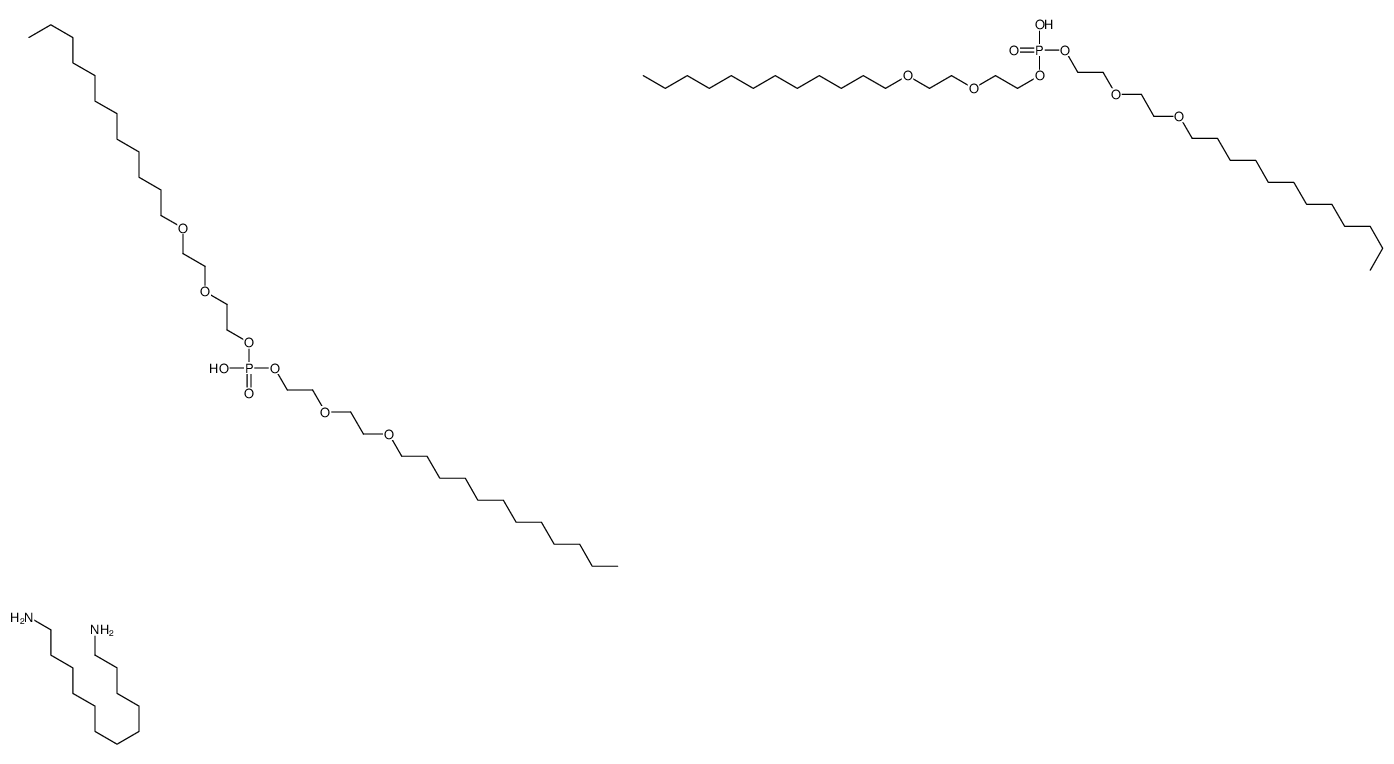 bis[2-[2-(dodecyloxy)ethoxy]ethyl hydrogen phosphate, compound with dodecane-1,12-diamine (2:1) picture