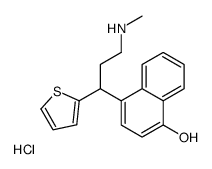4-[3-(Methylamino)-1-(2-thienyl)propyl]-1-naphthalenol hydrochloride Structure