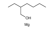 1-Hexanol, 2-ethyl-, magnesium salt Structure
