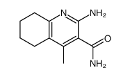 2-amino-4-methyl-5,6,7,8-tetrahydro-quinoline-3-carboxylic acid amide结构式