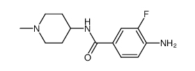 4-amino-3-fluoro-N-(1-methylpiperidin-4-yl)benzamide Structure