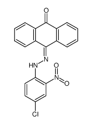 Anthrachinon-mono-<4-chlor-2-nitro-phenylhydrazon>结构式