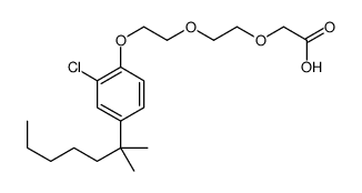 2-[2-[2-[2-chloro-4-(2-methylheptan-2-yl)phenoxy]ethoxy]ethoxy]acetic acid Structure