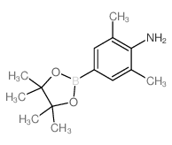 2,6-二甲基-4-(4,4,5,5-四甲基-1,3,2-二氧硼杂环戊烷-2-基)苯胺结构式