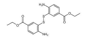 4,4'-diamino-3,3'-disulfanediyl-di-benzoic acid diethyl ester结构式