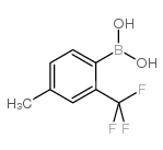 4-甲基-2-(三氟甲基)苯硼酸结构式