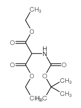 DIETHYL2-(TERT-BUTOXYCARBONYLAMINO)MALONATE Structure