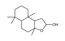 3a,6,6,9a-tetramethyl-2,4,5,5a,7,8,9,9b-octahydro-1H-benzo[e][1]benzofuran-2-ol结构式