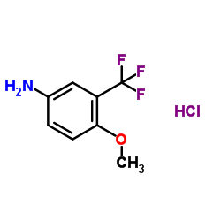4-METHOXY-3-(TRIFLUOROMETHYL)ANILINE HYDROCHLORIDE Structure