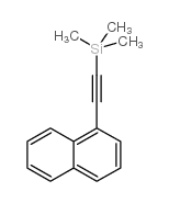 1-(1-萘基)-2-(三甲基甲硅烷基)乙炔结构式
