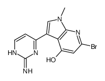 3-(2-Amino-4-pyrimidinyl)-6-bromo-1-methyl-1H-pyrrolo[2,3-b]pyrid in-4-ol Structure