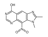 2,3-dimethyl-4-nitro-5H-imidazo[4,5-g]quinazolin-8-one Structure