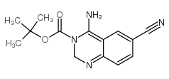 4-AMINO-6-CYANO-3(2H)-QUINAZOLINECARBOXYLIC ACID-1,1-DIMETHYLETHYL ESTER Structure
