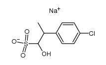 sodium 2-(4-chlorophenyl)-1-hydroxypropane-1-sulfonate Structure