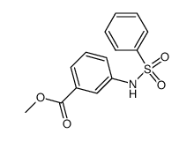 3-苯磺酰氨基苯甲酸甲酯结构式