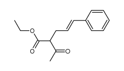 2-acetyl-5-phenyl-4-pentenoic acid ethyl ester结构式