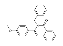 N-benzyl-N-(1-(4-methoxyphenyl)vinyl)benzamide结构式