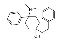 4-(dimethylamino)-4-phenyl-1-(2-phenylethyl)cyclohexan-1-ol结构式