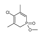 4-chloro-1-methoxy-3,5-dimethyl-2H-1λ5-phosphinine 1-oxide结构式