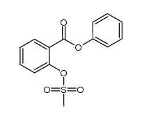 phenyl 2-((methylsulfonyl)oxy)benzoate Structure