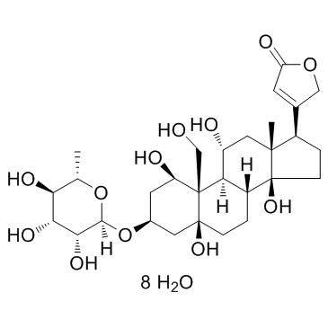毒毛旋花苷G结构式