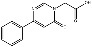 2-(6-氧代-4-苯基嘧啶-1(6H)-基)乙酸结构式