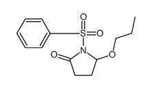 1-(benzenesulfonyl)-5-propoxypyrrolidin-2-one结构式
