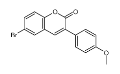 6-bromo-3-(4-methoxyphenyl)-2H-chromen-2-one结构式