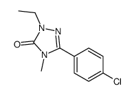 5-(4-chlorophenyl)-2-ethyl-4-methyl-1,2,4-triazol-3-one结构式