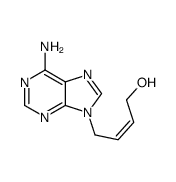 (Z)-4-(6-aminopurin-9-yl)but-2-en-1-ol结构式